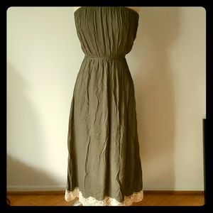 Ella Moss strapless midi dress szS NWOT [464]